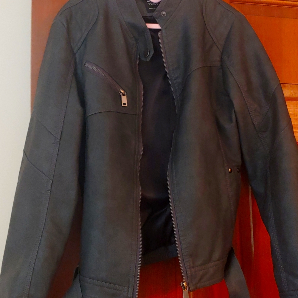 Faux leather jacket